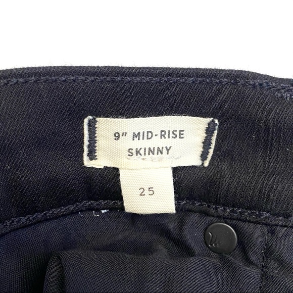 NWOT Madewell High Waist Skinny Jeans Black 25 - Picture 10 of 12